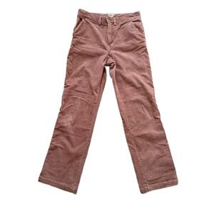 Faherty Organic Cotton Corduroy Pants Women’s 28 Straight Leg Rose Brown